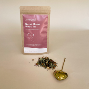Package: Sweet Home Tea & Heart-shaped Tea Infuser